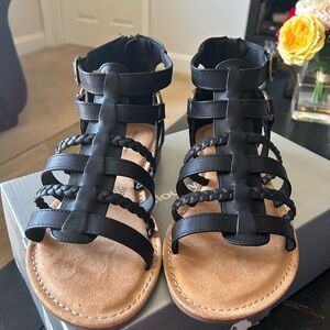 Black Gladiator Sandals
